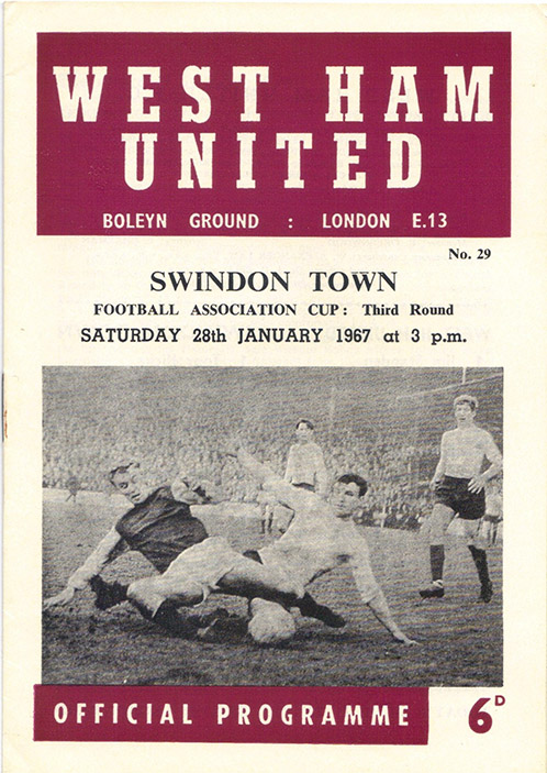 <b>Saturday, January 28, 1967</b><br />vs. West Ham United (Away)